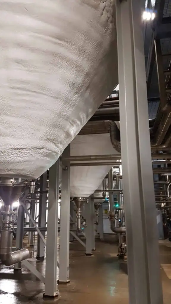 large polyurethane spray foam